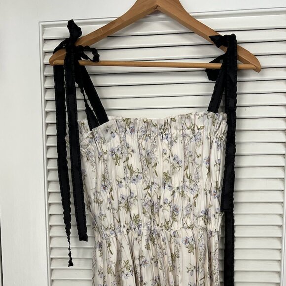 Brock Collection X H&m Floral Knee Length Print Lyocell Dress - Picture 2 of 4